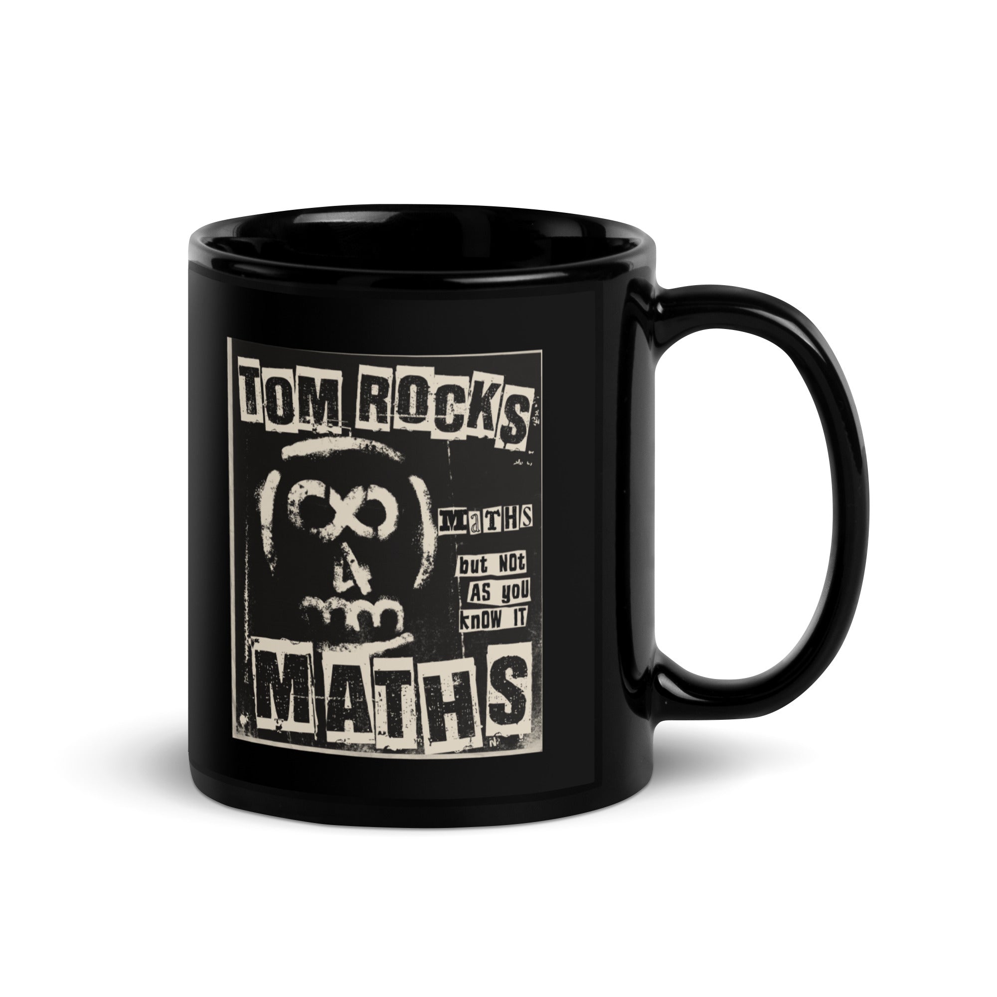 Tom Rocks Maths Punk Black Mug - TRM