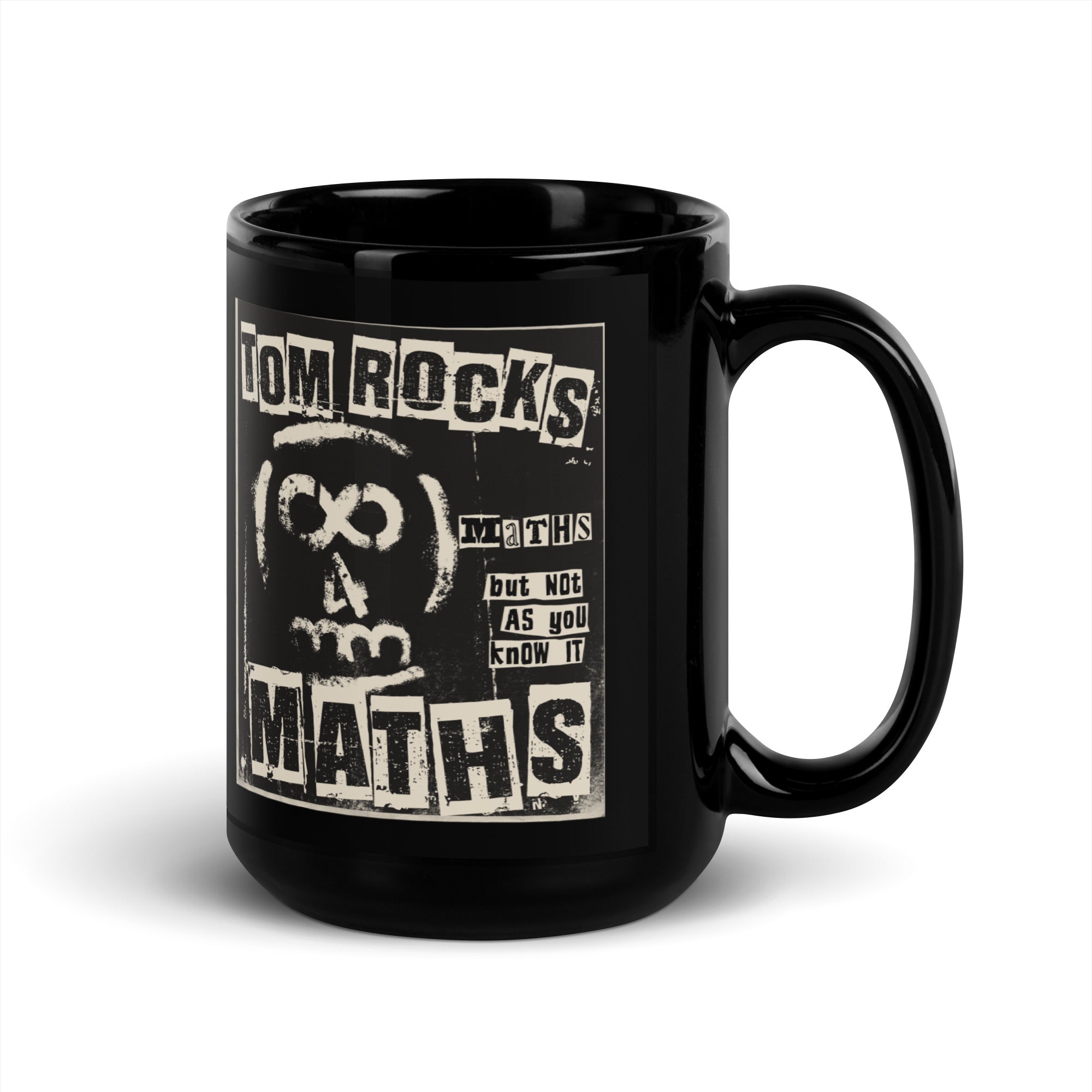 Tom Rocks Maths Punk Black Mug - TRM