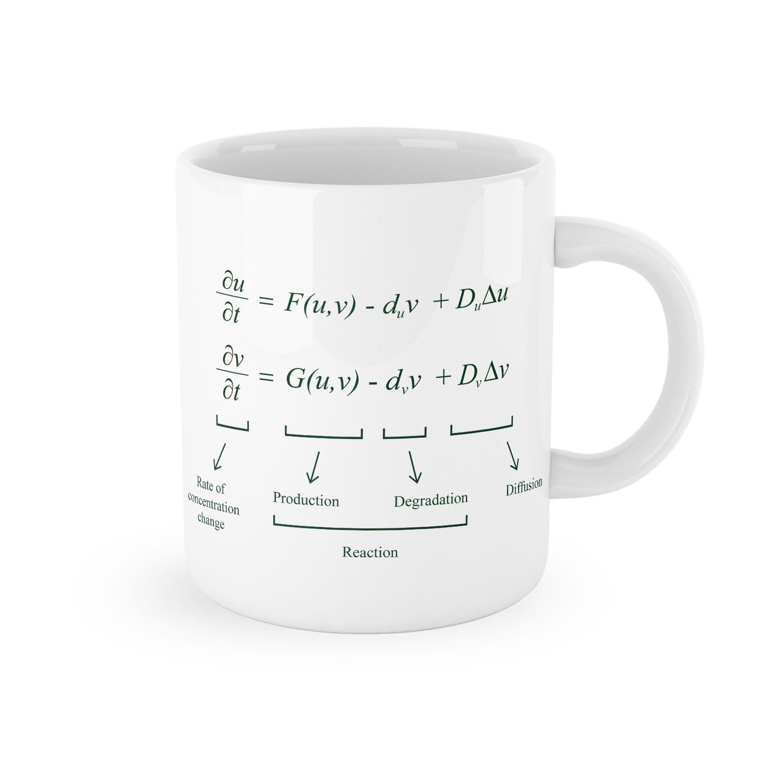 Alan Turing Equation Mug - White