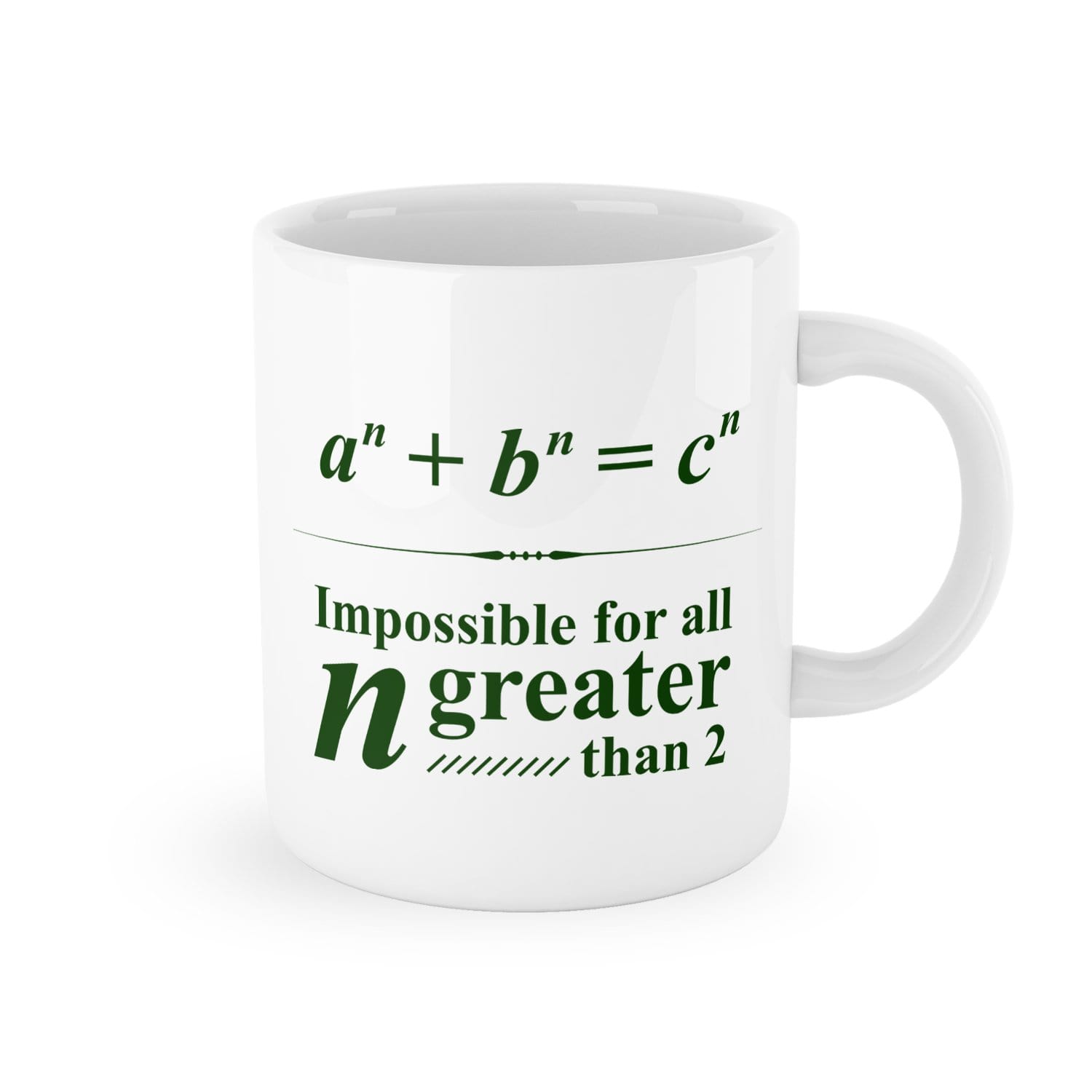 Fermat's Last Theorem White Mug
