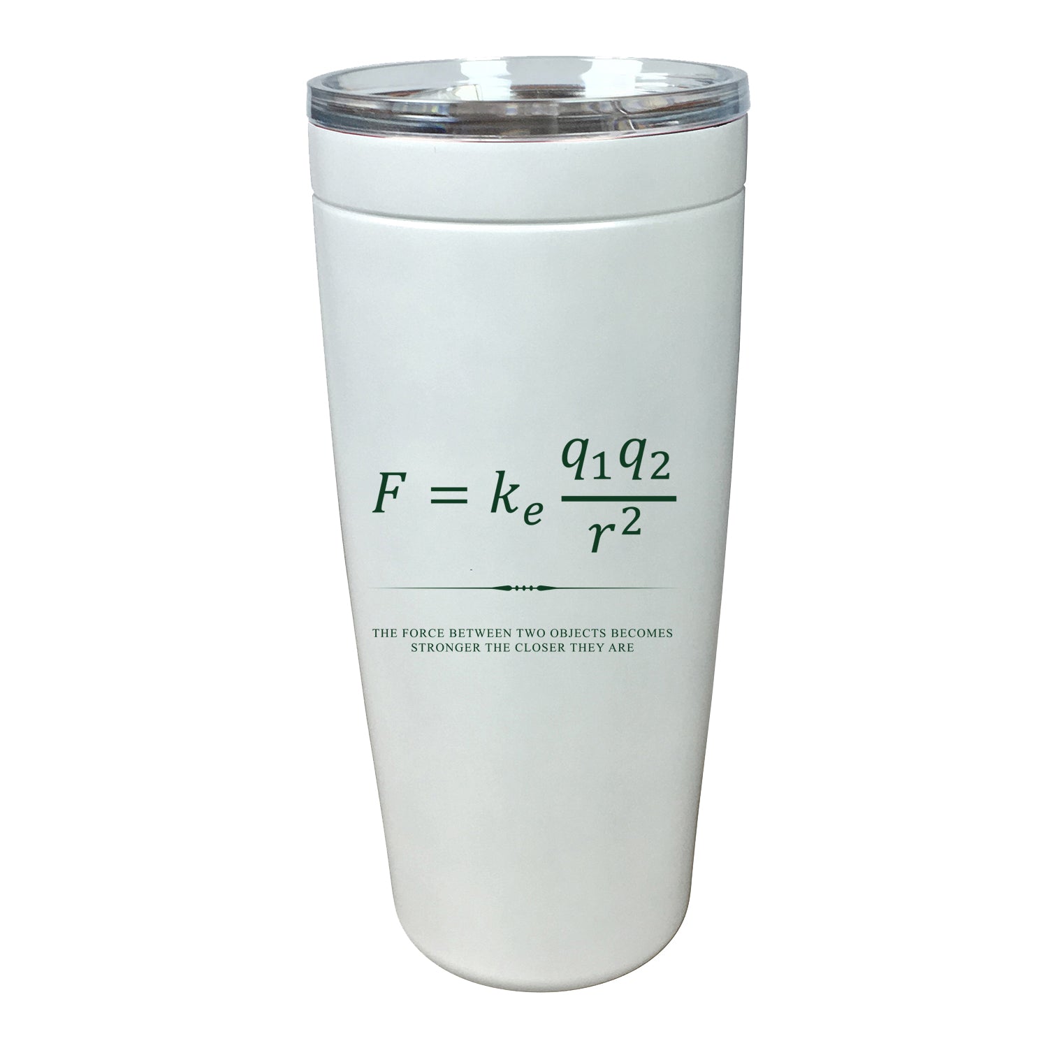 Coulomb's Law Steel Tumbler