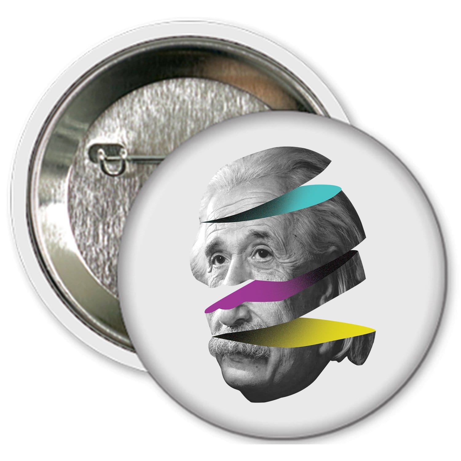 Einstein Button - White