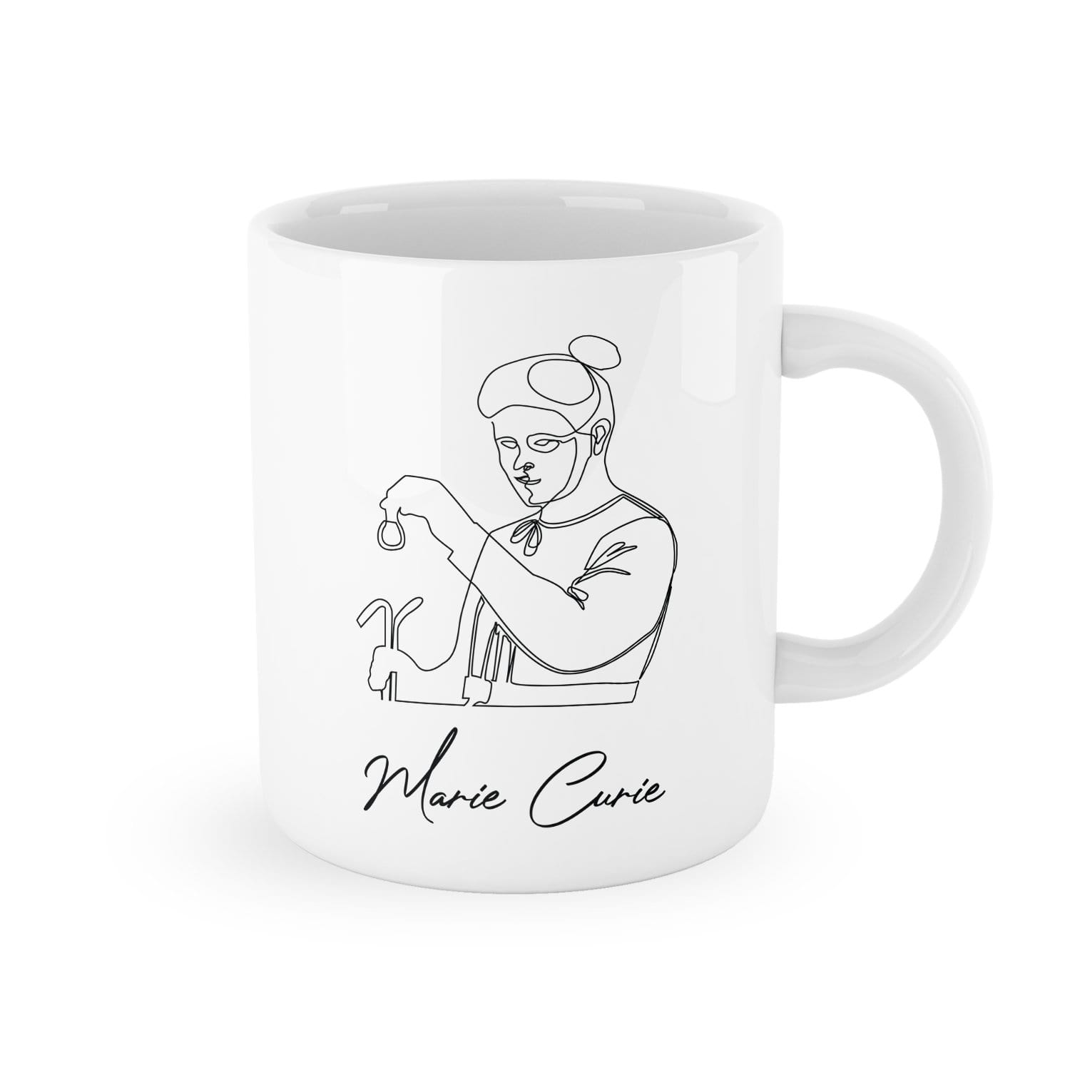 Marie Curie White Mug