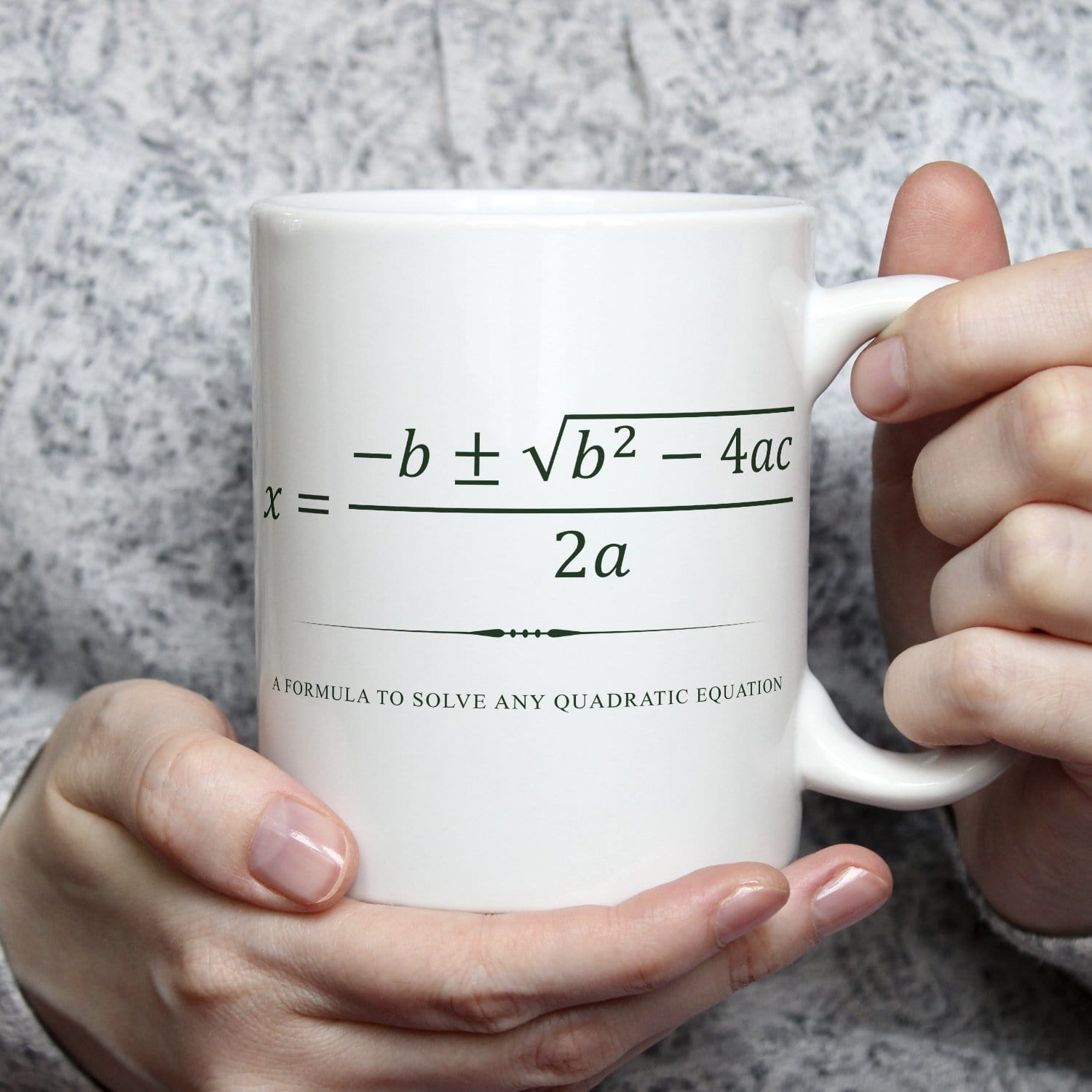 Quadratic Formula White Mug
