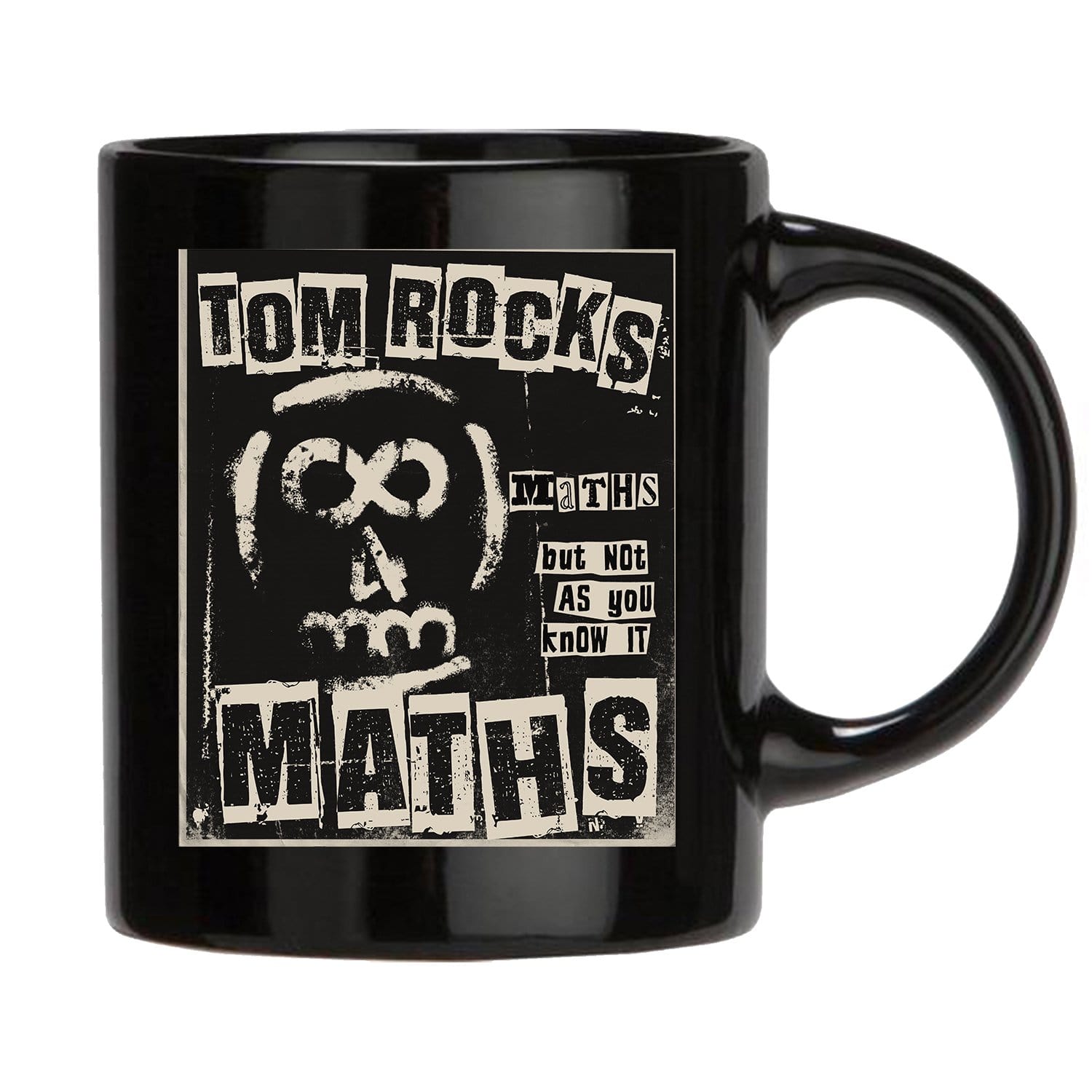 Tom Rocks Maths Punk Black Mug