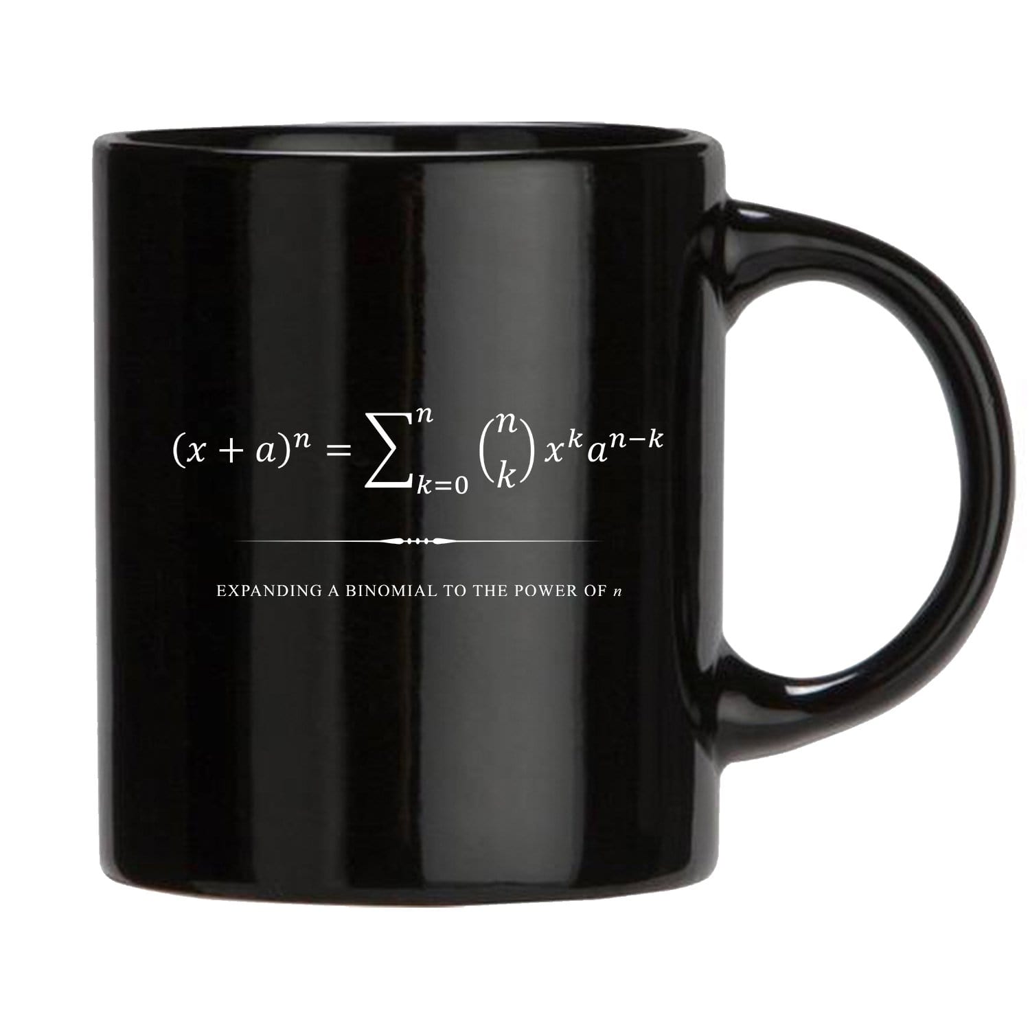 Binomial Theorem Black Mug