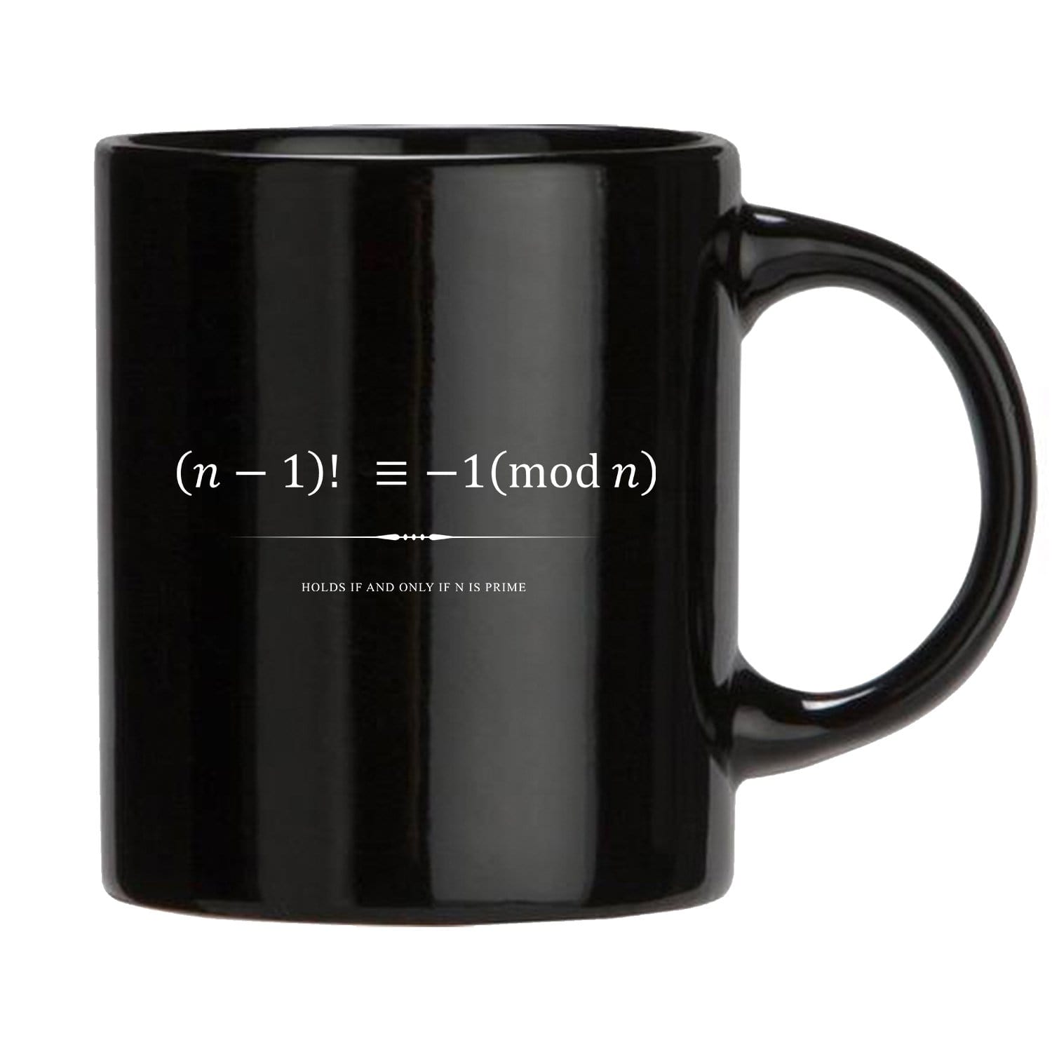 Wilson's Theorem Black Mug